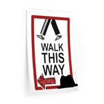 WALK THIS WAY (LEFT) HALLWAY DECALS