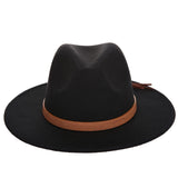 New autumn and winter men's large size cowboy hats fedora caps 60CM classical sombrero furry headscarf imitation wool cap visor