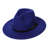 Autumn Winter Warm Fedora Hat Men Women Imitation Woolen Top Felt Jazz Hats Godfather Sombrero Caps Gentleman Hat Sombrero Mujer