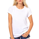 FIXSYS Women T Shirt Print Tee Shirt O-Neck Tops Tees Summer Style Female T-Shirt Fashion Ladies Funny T-shirts White Tees