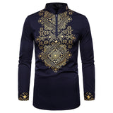 casual shirt mens dress shirts african style chemise homme fashion camisa masculina fitness printed shirt