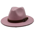Seioum Special Felt Hat Men Fedora Hats with Belt Women Vintage Trilby Caps Wool Fedora Warm Jazz Hat Chapeau Femme feutre